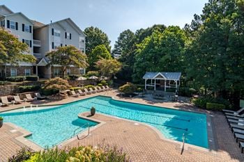 Resort-style pool at willowest in vinings apartments in atlanta, ga 30339